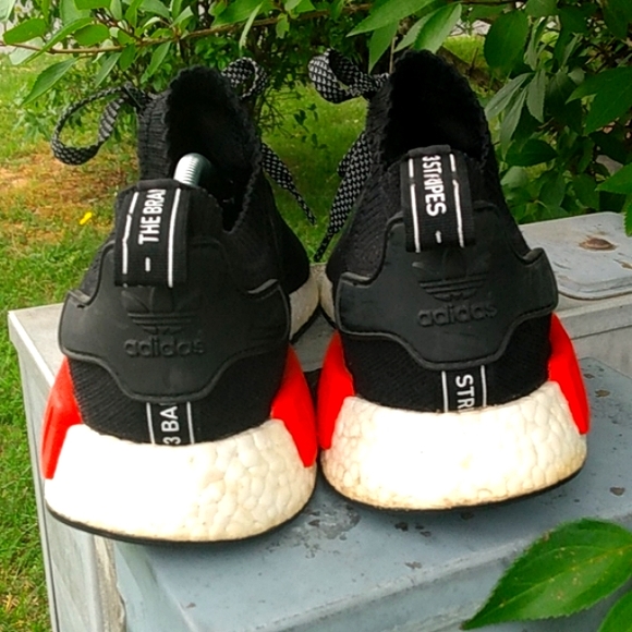 Adidas nmd 2016 "OG"COLORWAY BLK/WT/RD/BLU. EVERYTHING OG !!! Rare hard find** - Picture 5 of 7